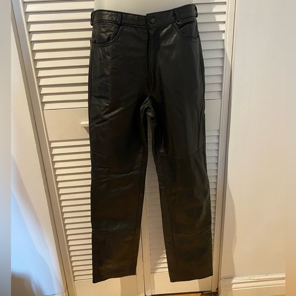 Vintage Black Leather Pants